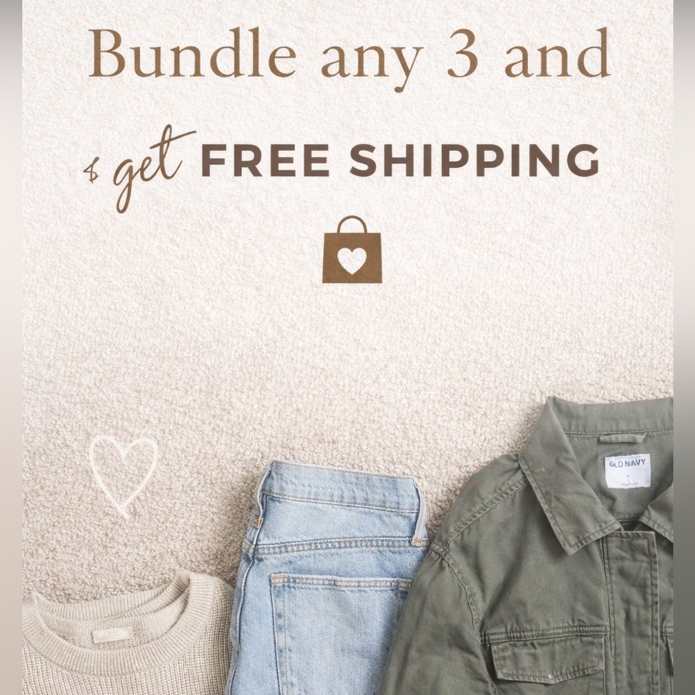 Bundle any 3 or more items in my shop and get free shipping :) open to offers :)
